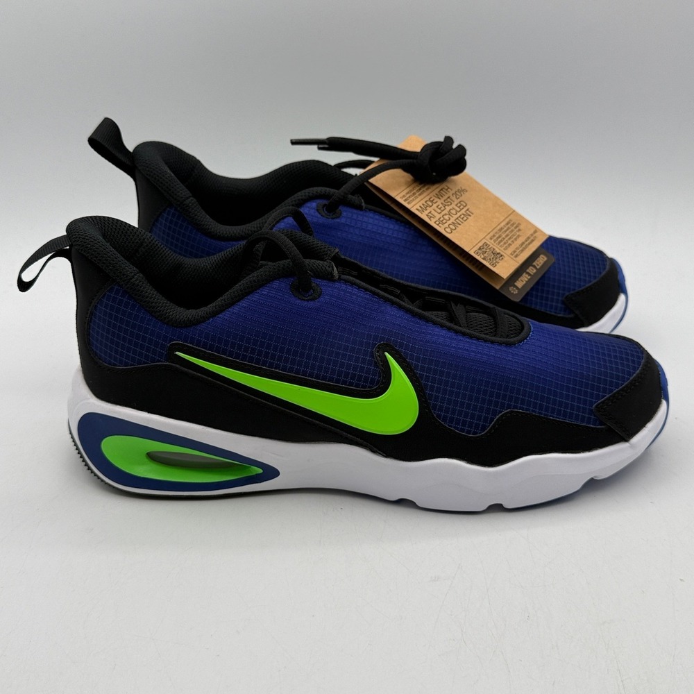 Nike Air Max Nova GS Kids 7Y Blue Green Black Recycled Mesh FN4446-400